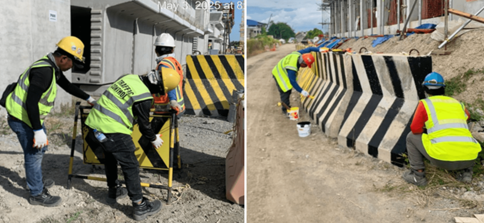 Installation of traffic signages at the new access road at SF Station ...